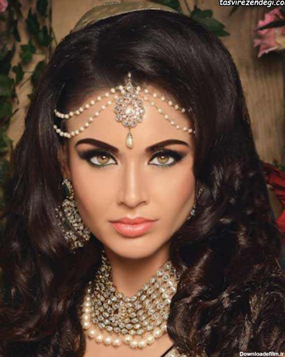 مدل موی هندی ، شینیون مو و آرایش صورت عروس هندی - مجله تصویر ...