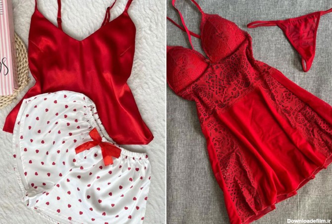 ۳۵ مدل لباس خواب قرمز جدید ۱۴۰۲ ؛ اینارو بپوشی عاشق و حیرون ...