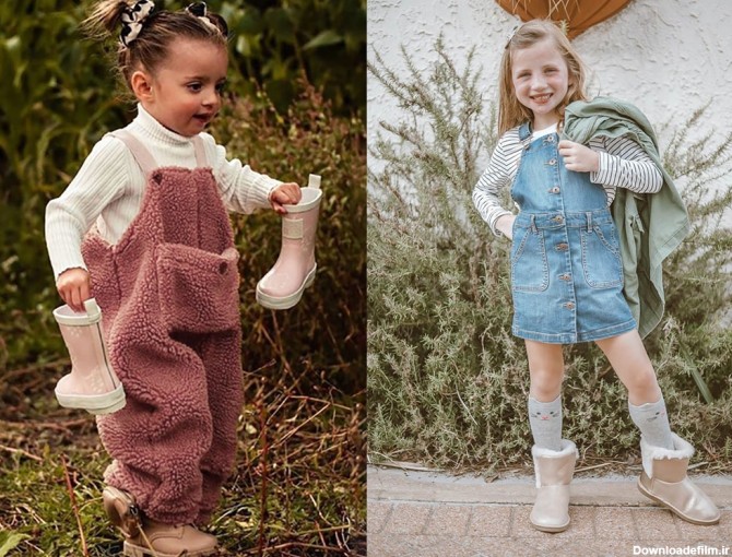 یکی از بهترین لباس‌های پاییزی برای دختر بچه‌ها سرهمی است.