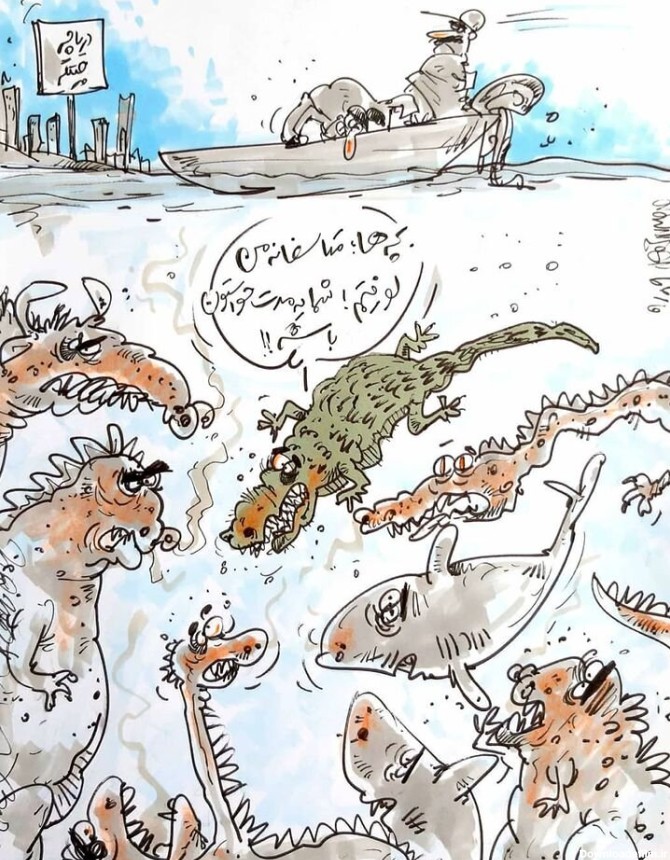 خبرآنلاین - ببینید: تمساح دریاچه چیتگر لو رفت!