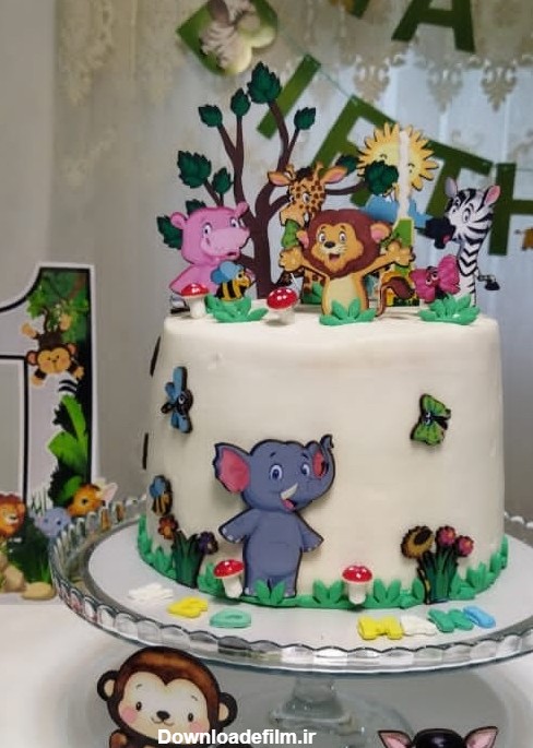 کیک تولد حیوانات جنگل | سرآشپز پاپیون