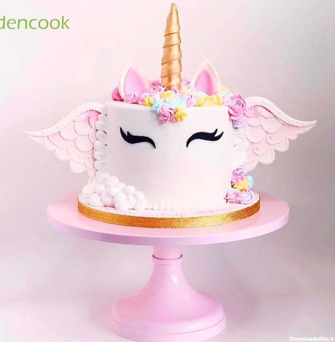 کیک تولد اسب تک شاخ ، قیمت سفارش کیک اسب تک شاخ - dencook