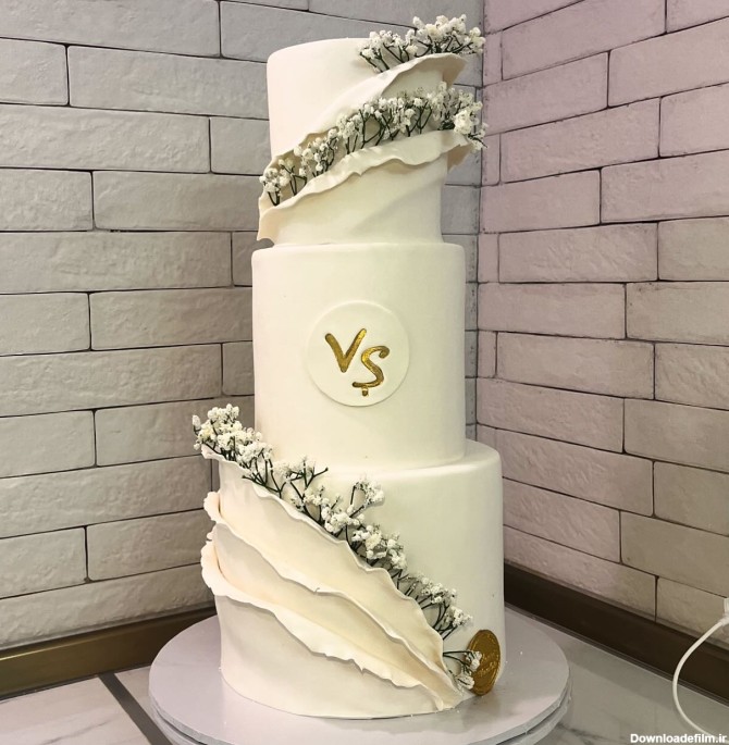کیک عروسی سه طبقه | +21 مدل کیک سفارشی جدید با ارزانترین قیمت