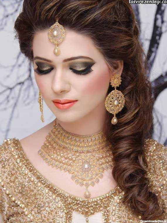 مدل موی هندی ، شینیون مو و آرایش صورت عروس هندی - مجله تصویر ...