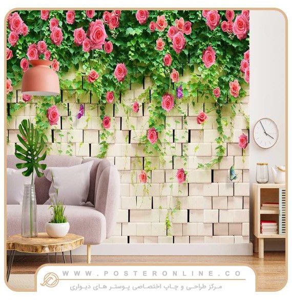 پوستر دیواری گل های بهاری کد F-83410