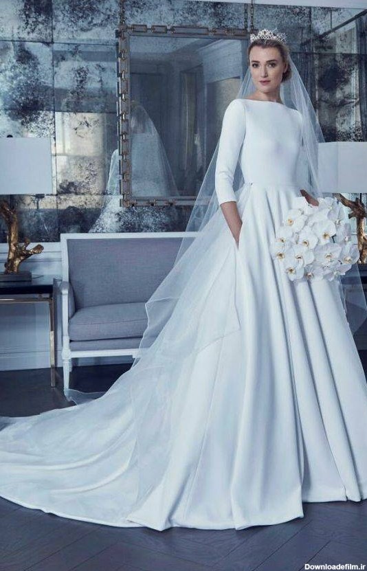 مدل لباس عروس ساده و اروپایی شیک