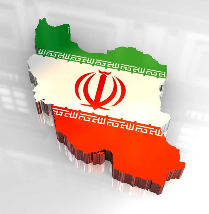 تصویر با کیفیت نقشه پرچم ایران