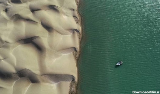 عکس هوایی شگفت انگیز از ساحل چابهار