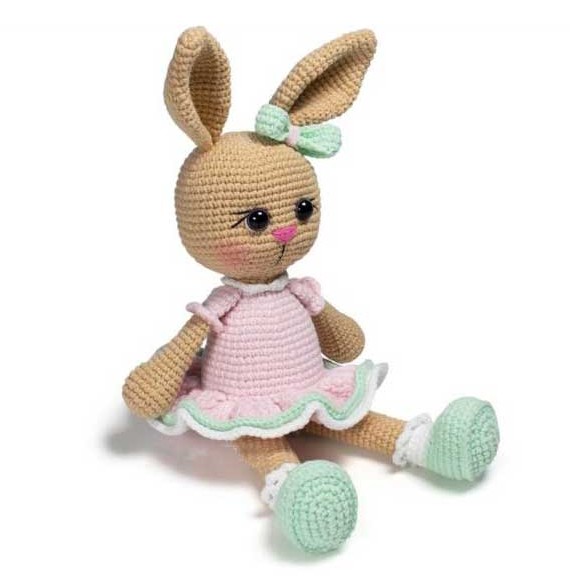 عروسک بافتنی خرگوش مدل ژولیا کد 36 - فروشگاه شیبافت