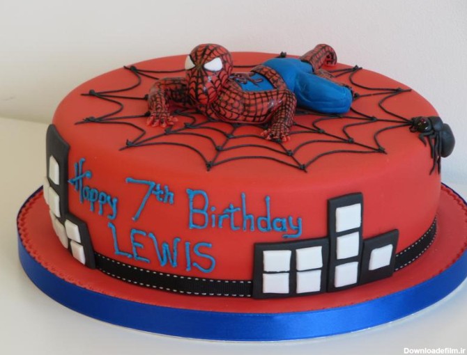 عکس کیک تولد با طرح مرد عنکبوتی - مجله تصویر زندگی