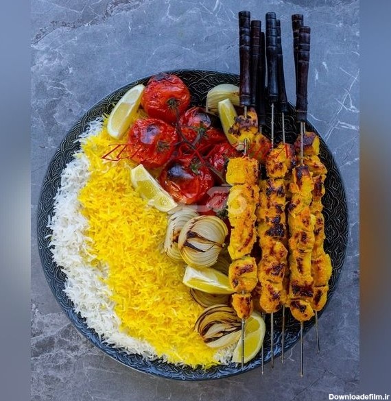 تزیین جوجه کباب 1401 به روش رستورانی خیلی زیبا و جذاب
