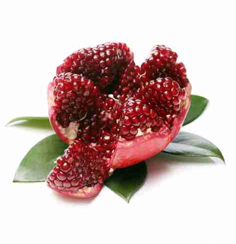 exotic delicious pomegranate white background 4 1 تصویر انار سرخ باز با کیفیت بالا