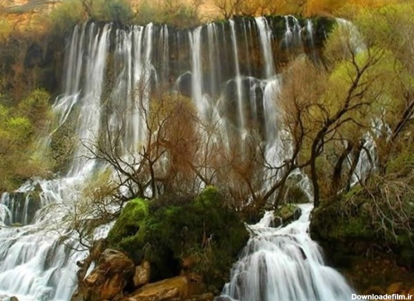 لرستان سرزمین آبشارهای خروشان/تلألو آب در دل‌ سنگ و صخره+ عکس و فیلم
