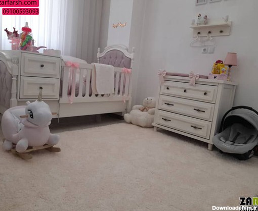 سیسمونی اتاق نوزاد دختر لاکچری