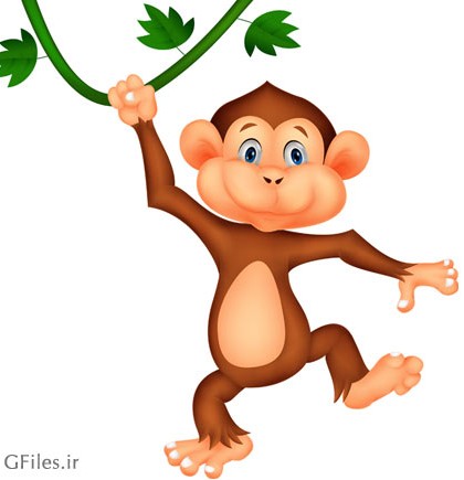 دانلود رایگان عکس کاراکتر میمون بازیگوش