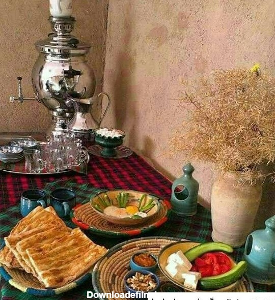 عکس سلام صبح بخیر با صبحانه
