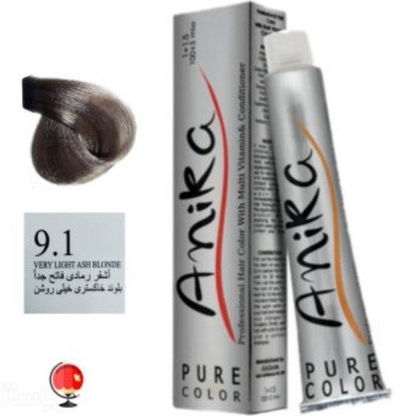 جزئیات محصول رنگ مو آنیکا (anika) شماره 9.1 بلوند خاکستری خیلی ...