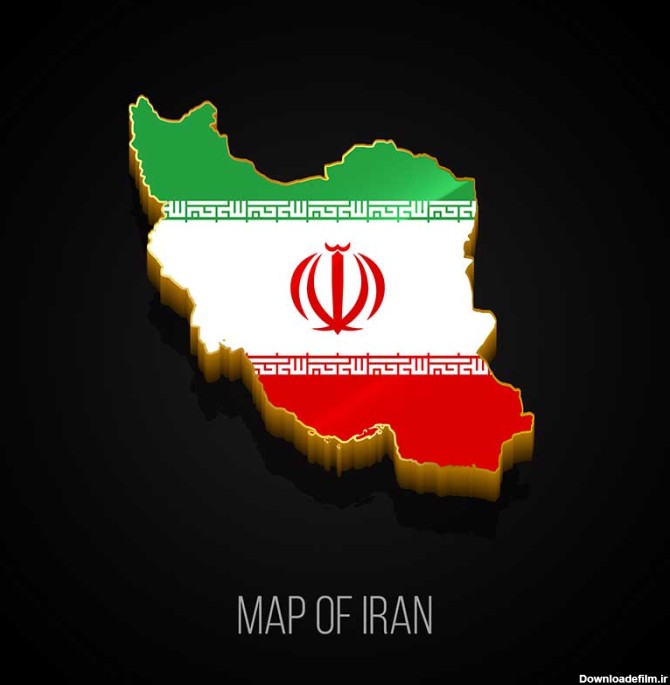 دانلود طرح وکتور نقشه ایران عکس نقشه ایران رنگی پروفایل پرچم ایران ...