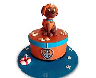سفارش اینترنتی کیک - کیک تولد سگ ورزشکار | کیک آف
