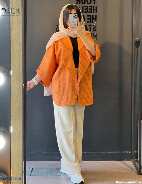 شومیز و تک کت نارنجی, استایل محبوب سال 1402 - فروشگاه اینترنتی نلین ست
