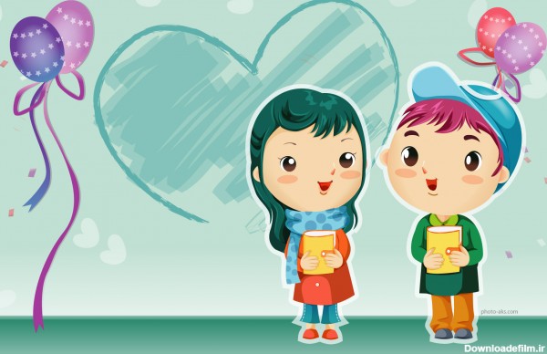 عکس کارتونی دخترانه عاشقانه love cartoon china