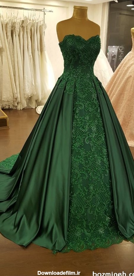 40 مدل لباس مجلسی سبز رنگ! | بزمینه