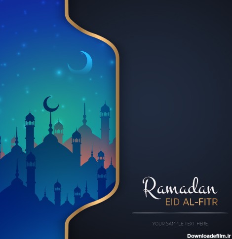 دانلود طرح گرافیکی لایه باز پس زمینه با موضوع ماه رمضان 9310113 ...