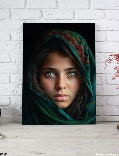تابلو فانتزی دختر زیبای افغان