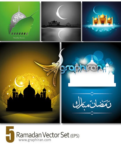 دانلود تصاویر پس زمینه وکتور ماه مبارک رمضان Ramadan Vector