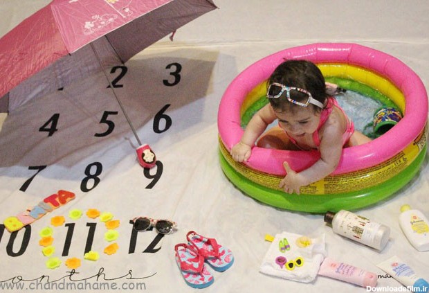 ایده عکس نوزاد برای تابستان و سفرهای تابستانی - مجله چند ماهمه