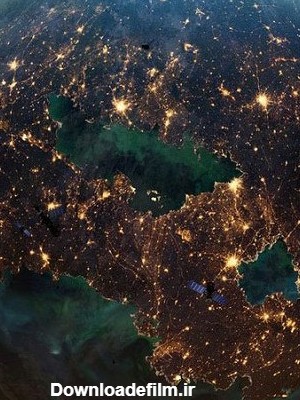 عکس کره زمین شب