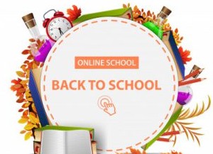 پوستر کلاس آنلاین مدرسه - Online school