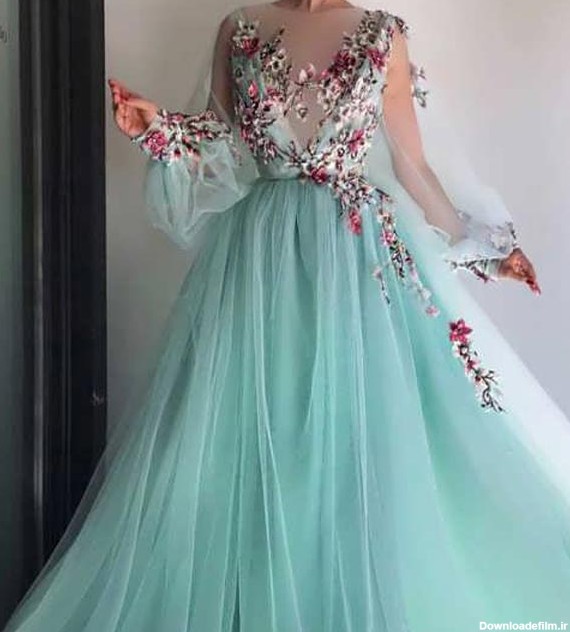 مدل لباس مجلسی کلوش بلند زیبا شیک خاص و جدید
