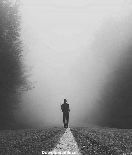عکس تنهایی راه رفتن - عکس نودی