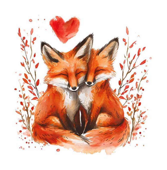 دانلود طرح روباه های رمانتیک کارتونی