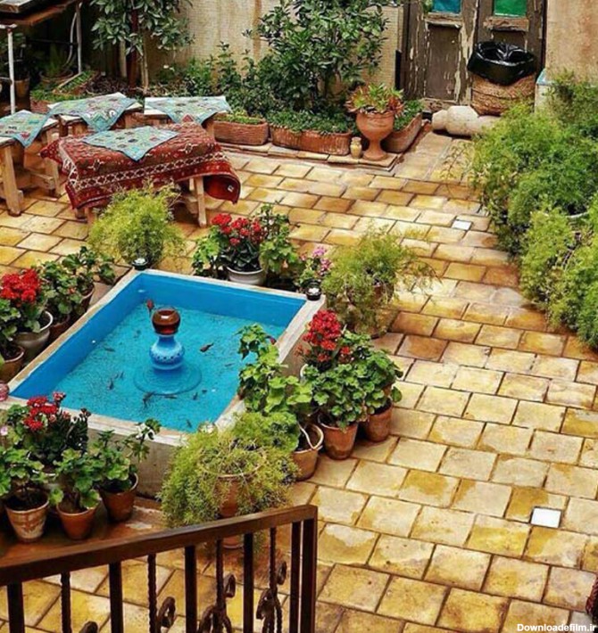 عکس خانه حیاط دار ایرانی