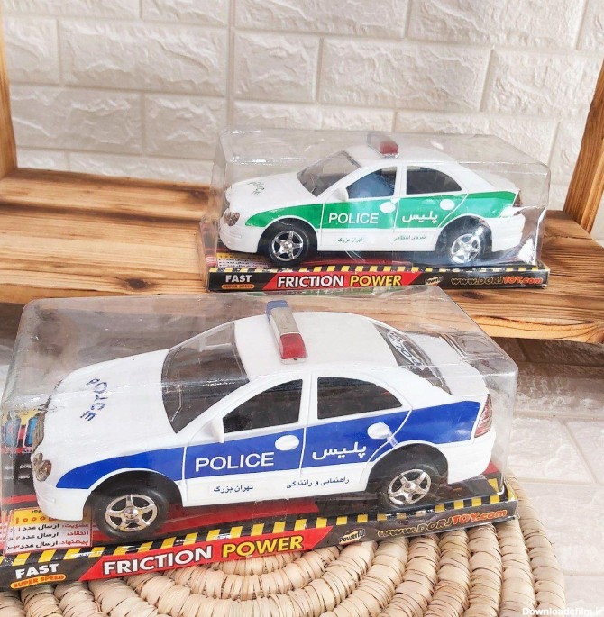 مجموعه عکس کیک تولد پسرانه ماشین پلیس (جدید)
