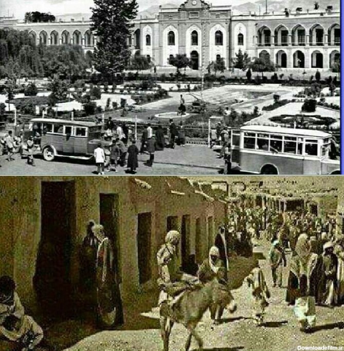 هردو عکس مربوط به سال 1938 یعنی 82 سال پیش است، یکی تهران، پایتخت ...