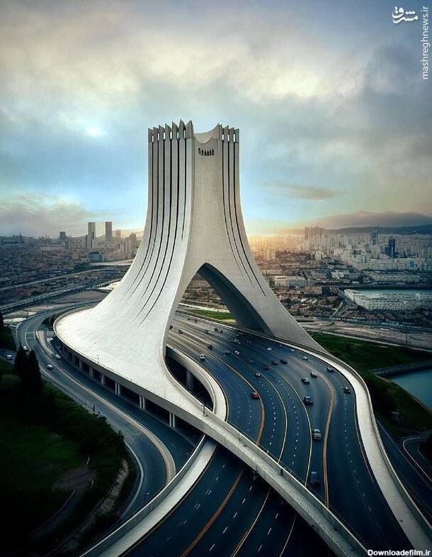 مشرق نیوز - تصاویری برج آزادی تهران در آینده توسط هوش مصنوعی
