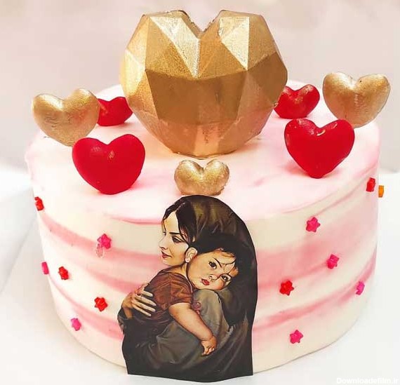کیک روز مادر لاکچری | عکس مدل های زیبای تزیین کیک روز مادر 1401 ...