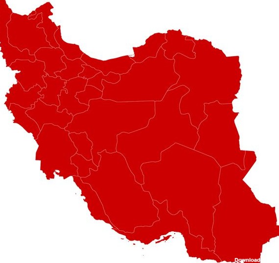 نقشه ایران به عنوان تخته سیاه 1193782