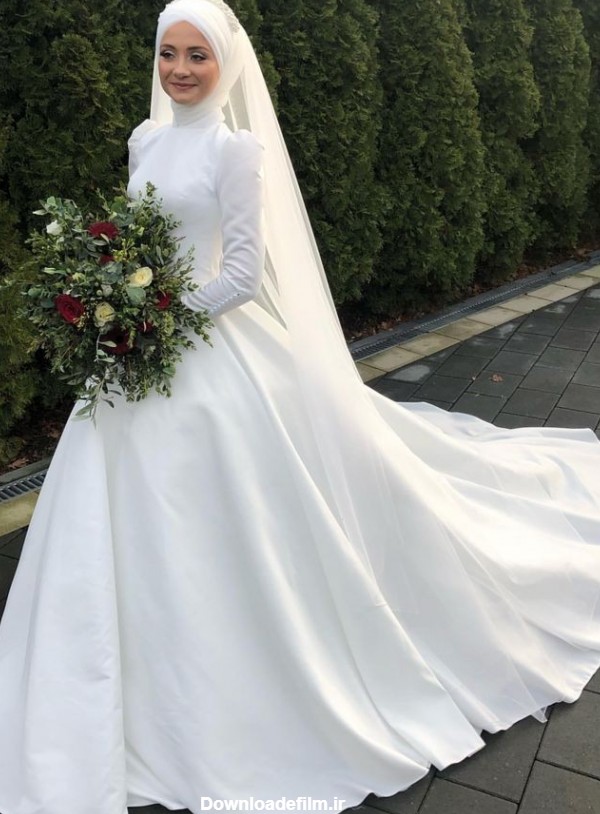 دانلود عکس لباس عروس پوشیده و عروس با حجاب
