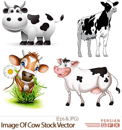 دانلود تصاویر وکتور گاو - Image Of Cow Stock Vector