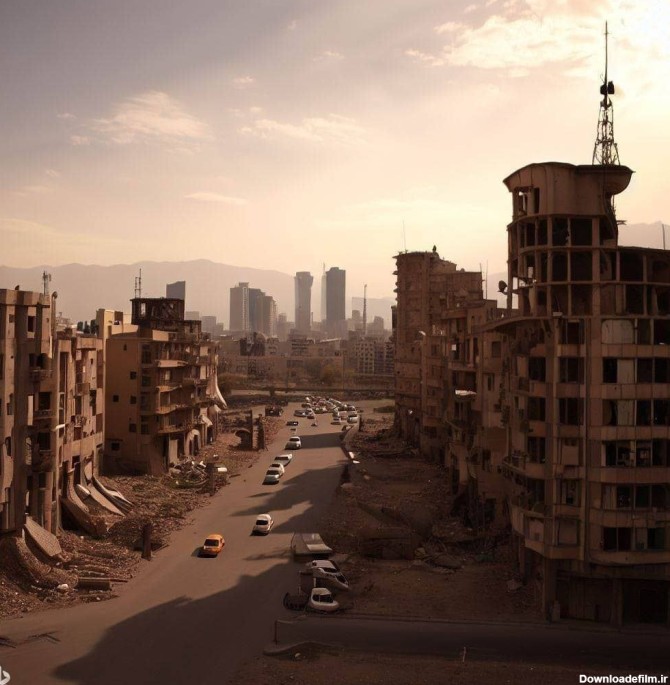 تصاویر بهت‌آور هوش‌مصنوعی از تهران در ۵۰ سال‌آینده/ عکس - خبرآنلاین