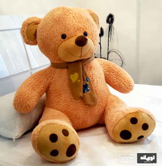 عروسک خرس بزرگ نشسته 140 سانتی شالگردن دار - عروسک پولیشی | فروش ...