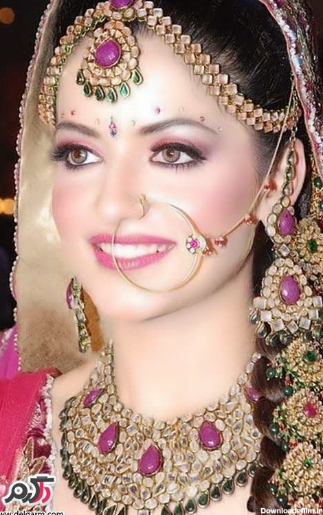 عکس های زیبا از آرایش عروس هندی