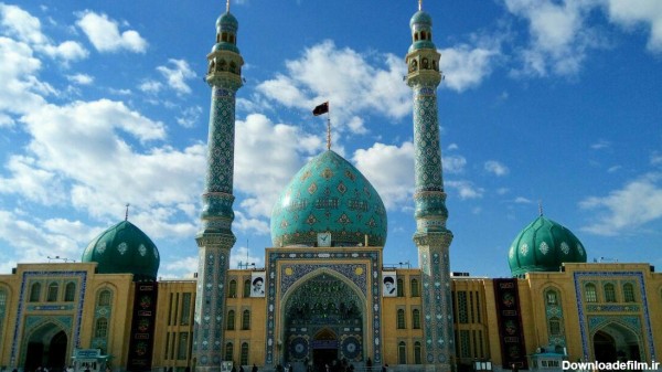 نمایی زیبا از مسجد مقدس جمکران + فیلم و تصاویر