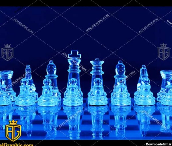 عکس با کیفیت مهره کریستالی مناسب برای طراحی و چاپ - عکس شطرنج - تصویر شطرنج - شاتر استوک شطرنج - شاتراستوک شطرنج
