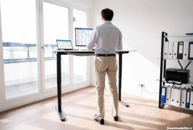 مدل میز تحریر جدید، عکس میز تحریر ساده، مدل میز تحریر جدید و شیک، میز ایستاده با ارتفاع قابل تنظیم