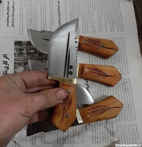 خرید و قیمت چاقو تیزی دسته چوبی از غرفه چاقو فروشی هادی | باسلام